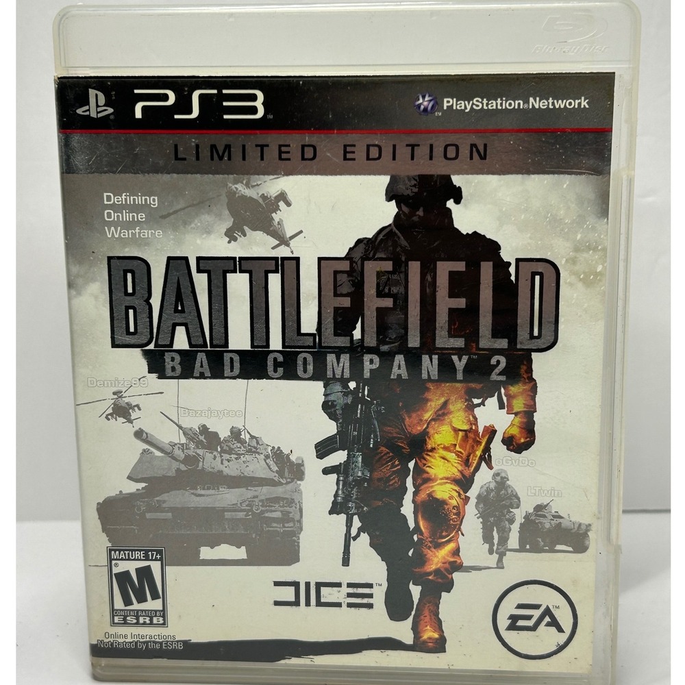 Battlefield Bad Company 2 Limited Edition Sony PlayStation 3 PS3‎ Video Game CIB